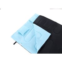 Спальный мешок Sundays ZC-SB017 с двумя подушками (черный/синий)