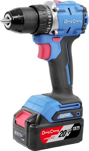 Дрель-шуруповерт DongCheng DCJZ2060 Type EM (с 2-мя АКБ, кейс)