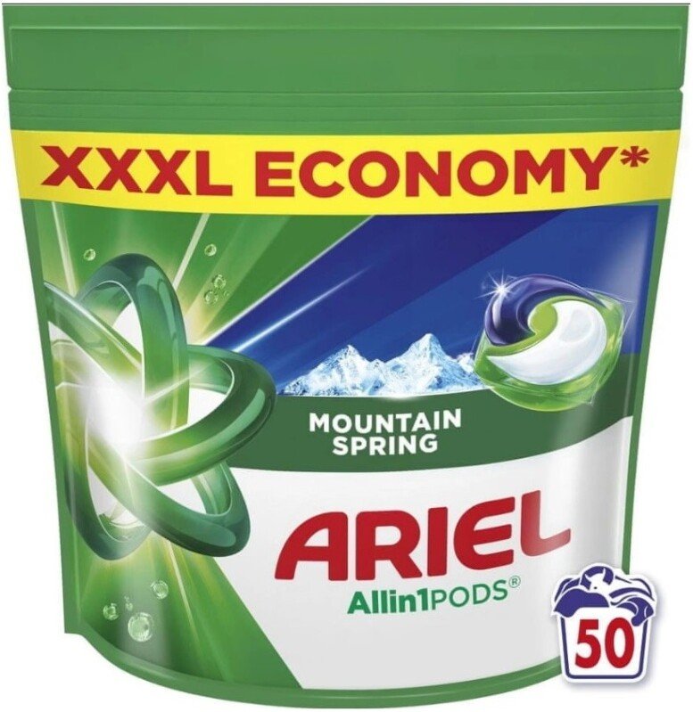 

Капсулы для стирки Ariel Все в 1 Горный родник (50 шт)