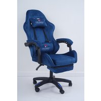 Игровое (геймерское) кресло Calviano 1584 (велюр, синий)