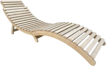 Шезлонг ИП Андронович. Д. А. Meridian складной деревянный, с подголовником (под покраску)