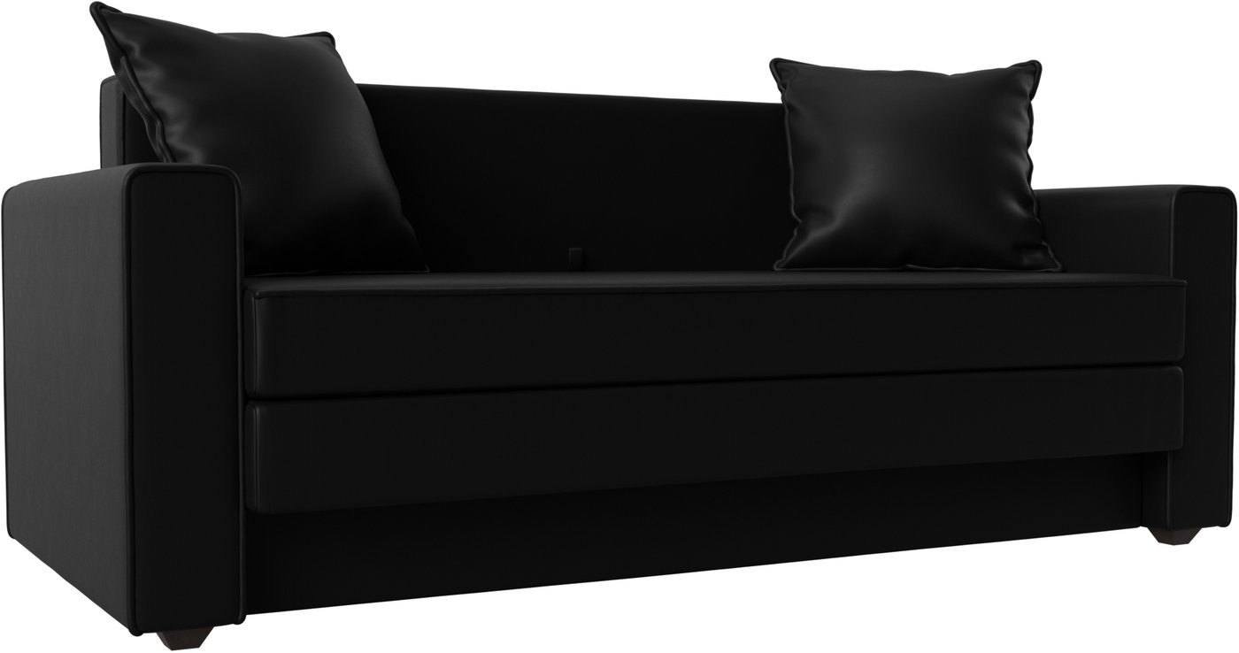 

Диван Лига диванов Лига-012 117576 (экокожа, черный)