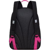 Школьный рюкзак Grizzly RG-463-1 (черный/розовый)