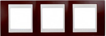Рамка Schneider Electric Unica MGU6.006.572 (гранат/слоновая кость)