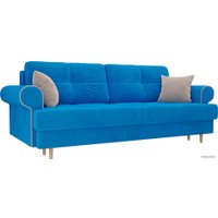 Диван Лига диванов Сплин 101677 (велюр, голубой)