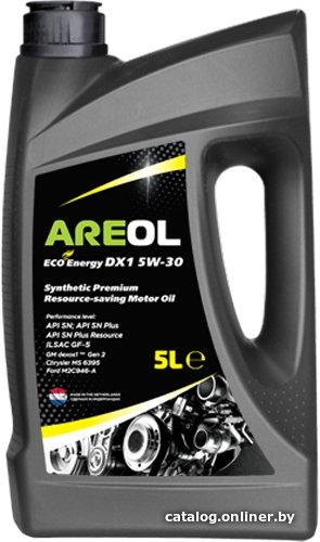 Моторное масло Areol Eco Energy DX1 5W-30 5л