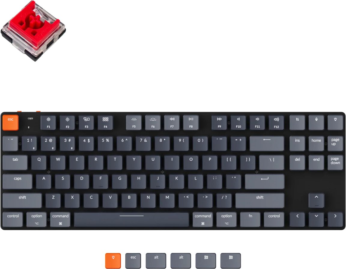 

Клавиатура Keychron K1 SE RGB K1SE-E1 (Keychron Low Profile Optical Red, нет кириллицы)