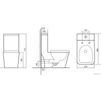 Унитаз напольный Triton Pro Mono MO-8706