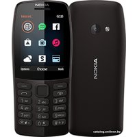 Кнопочный телефон Nokia 210 (черный)