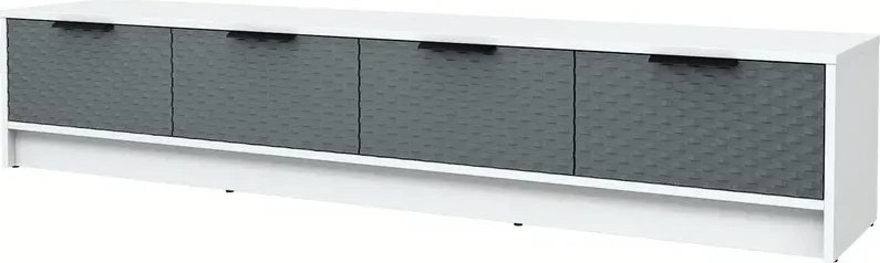 

Тумба Интерлиния ТВ Концепт КТ-ТВ4-35 Техно (белый платинум/серый)