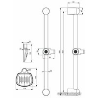 Душевая штанга Deante Neo NOF 051D