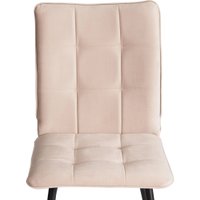 Стул TetChair Bari LT флок (бежевый/черный)