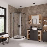 Душевой уголок Niagara NG-6886-08 80x80 (черный)