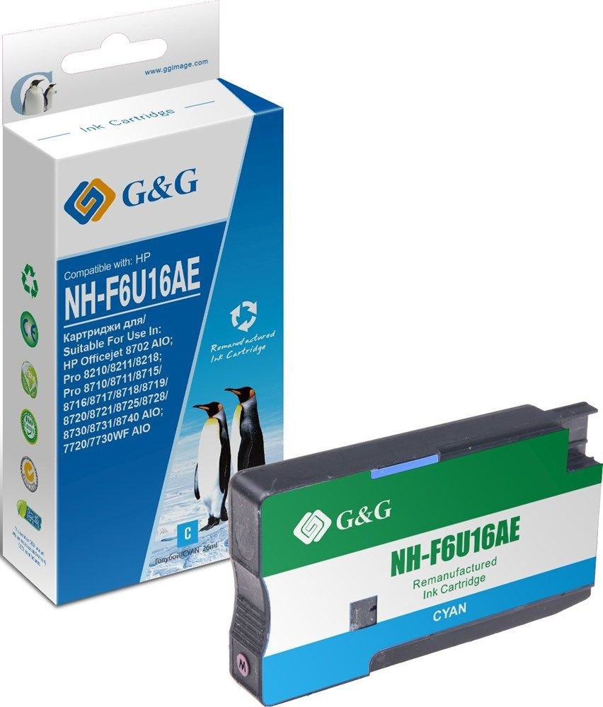 

Картридж G&G GG-F6U16AE (аналог HP F6U16AE)