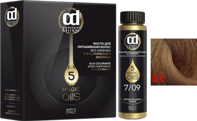 

Масло для окрашивания Constant Delight Olio-Colorante без аммиака 8.0 светло-русый