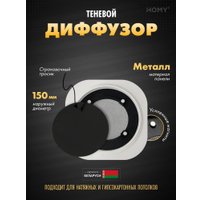Вентиляционная решетка HOMY AIR круглый A100B d150 (черная)