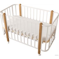 Классическая детская кроватка СКВ-Компани 390001-6 (белый/бук)