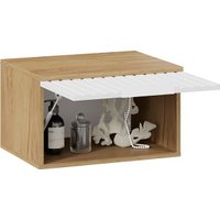 Тумба для обуви Трия Хилтон №4 251067 (дуб крафт золотой/белый матовый)