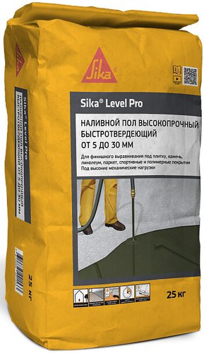 Самонивелирующаяся смесь Sika Level Pro 25кг (серый)