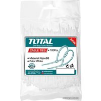 Стяжка для кабеля Total THTCT10201 (100 шт)