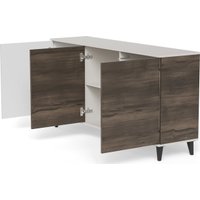 Комод Halmar Random 2 KM-1 (кашемир/орех/черный)