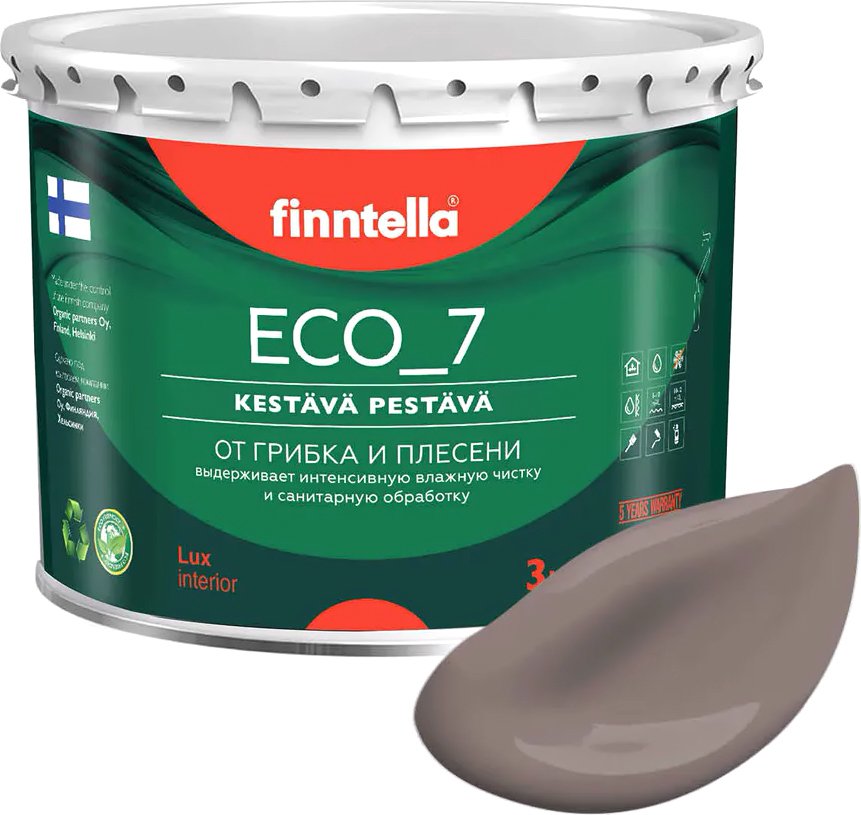 

Краска Finntella Eco 7 Maitosuklaa F-09-2-3-FL074 2.7 л (коричневый)