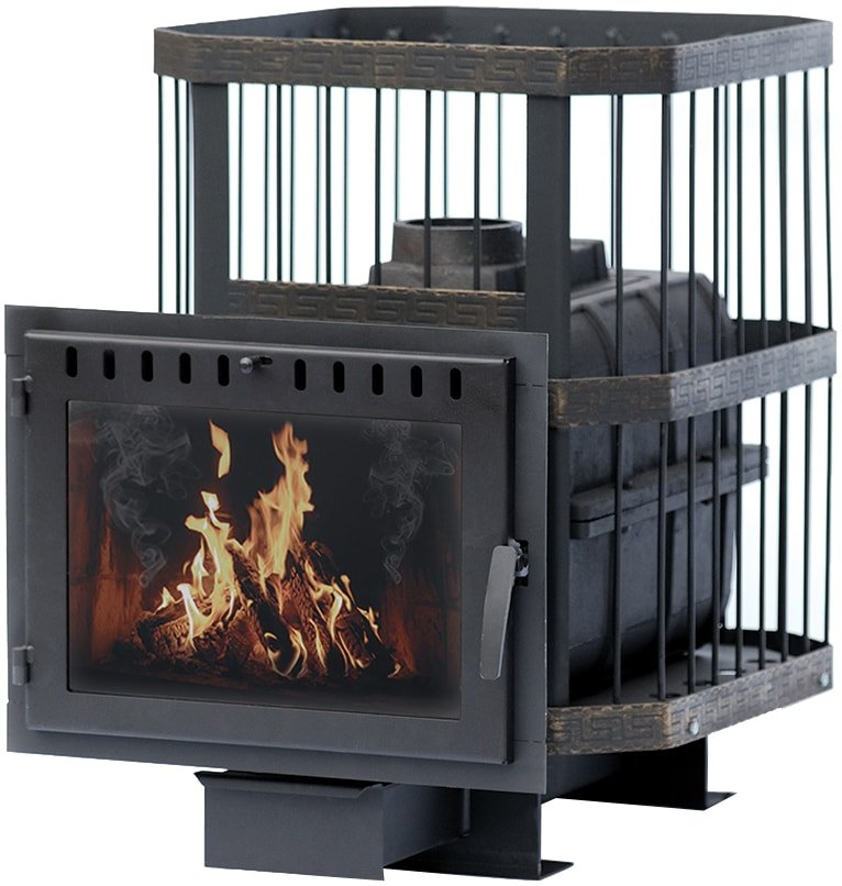 

Банная печь Сибирь 18 с панорамной дверцей