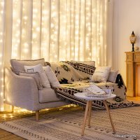 Световой дождь JFK Водопад 3x2 м (белый теплый)