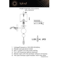 Бра Aployt Dorian APL.743.01.01