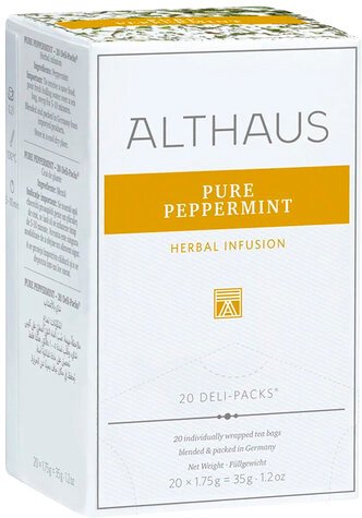 

Травяной чай Althaus Deli Packs Pure Peppermint Чистая Мята 20 шт