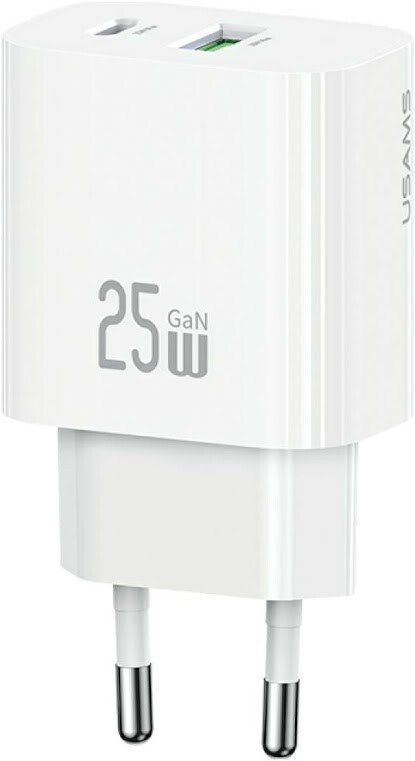 Сетевое зарядное Usams CC315 T65 25W (белый)