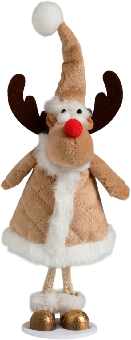 Статуэтка Sima-Land Олень в бежевой шубке 10471285