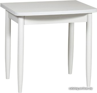 Рамзес Ломберный 80x60 (белый текстурный, ноги конус)