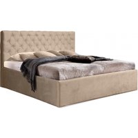 Кровать Анмикс Ирма 160x200 металлическое основание с ПМ (бежевый Simple 42)