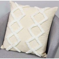 Чехол на подушку Matex Tufted ALEX-018 (белый/молочный/слоновая кость)