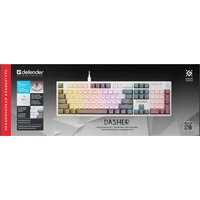 Клавиатура Defender Dasher GK-472 (белый/серый)