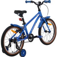 Детский велосипед Stark Foxy Boy 18 2025 (синий металлик/серебристый)