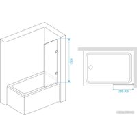 Стеклянная шторка для ванны RGW SC-056-2 300 3511056230-11