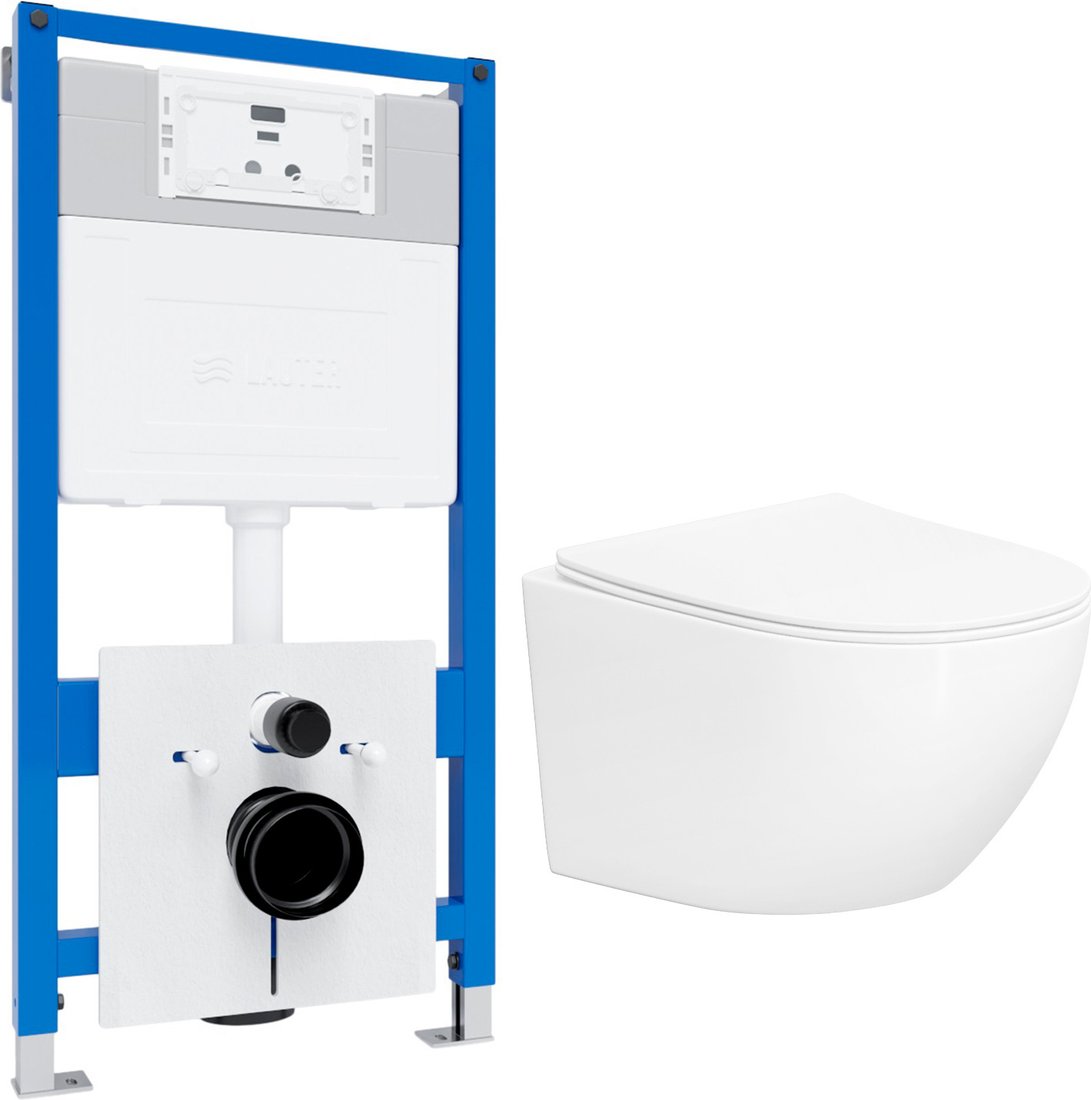 

Унитаз подвесной Lauter Sulzdorf + 21901001 (белый с микролифтом)