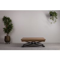 Стол-трансформер Levmar Cross D38/S53 (дуб вотан/черный)