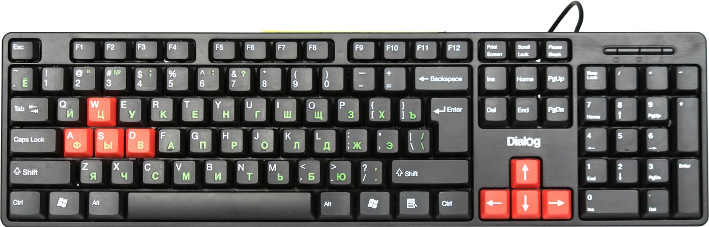 

Клавиатура Dialog KS-030U Black-Red