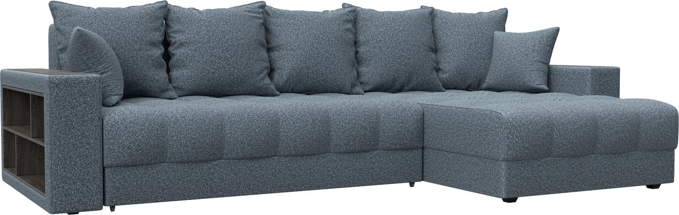 

Угловой диван Лига диванов Лига-050 НПБ универсальный 128619 (велюр Ness 12 серый)