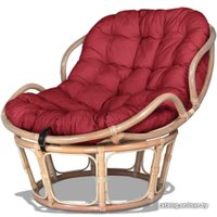 Кресло Мир Ротанга Papasan mini 23/03 (белый/красный)