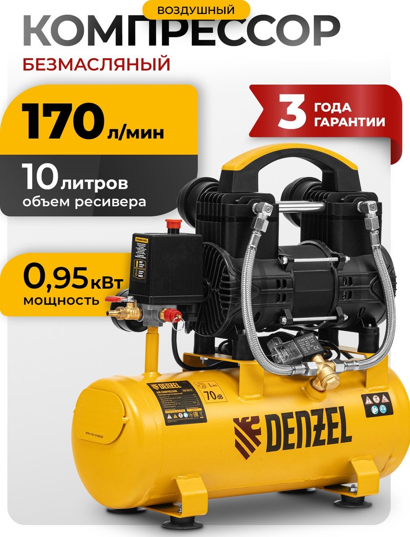 Компрессор Denzel DLP-950/10