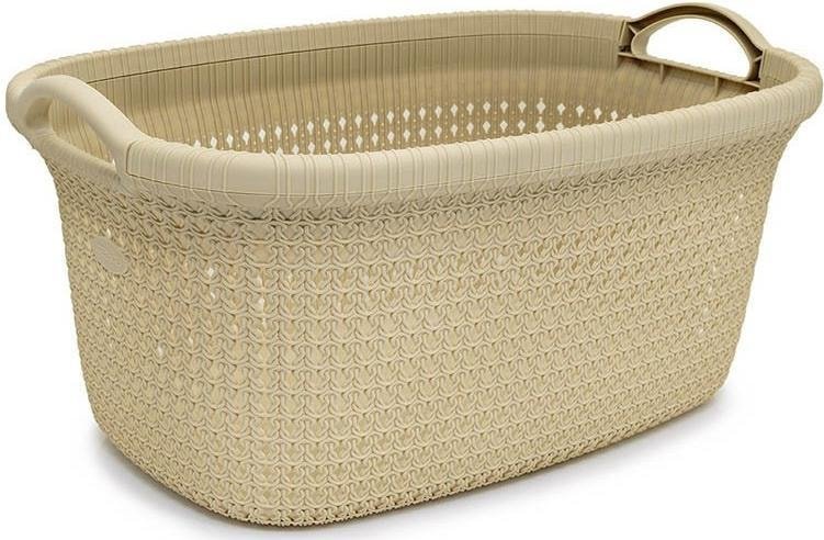 

Корзина Эльфпласт Paola 30л овальная (бежевый)