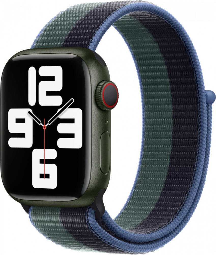 

Ремешок Apple Sport Loop MN5M3 (41 мм, темная ночь/эвкалипт, размер R)