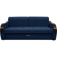 Диван Сириус Лидер-6 НПБ 225x110 (Eva 22 велюр синий)