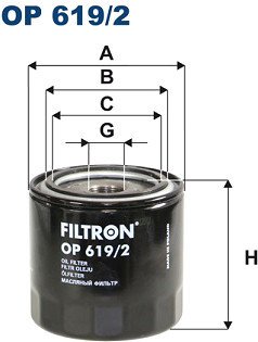 

Масляный фильтр Filtron OP 619/2