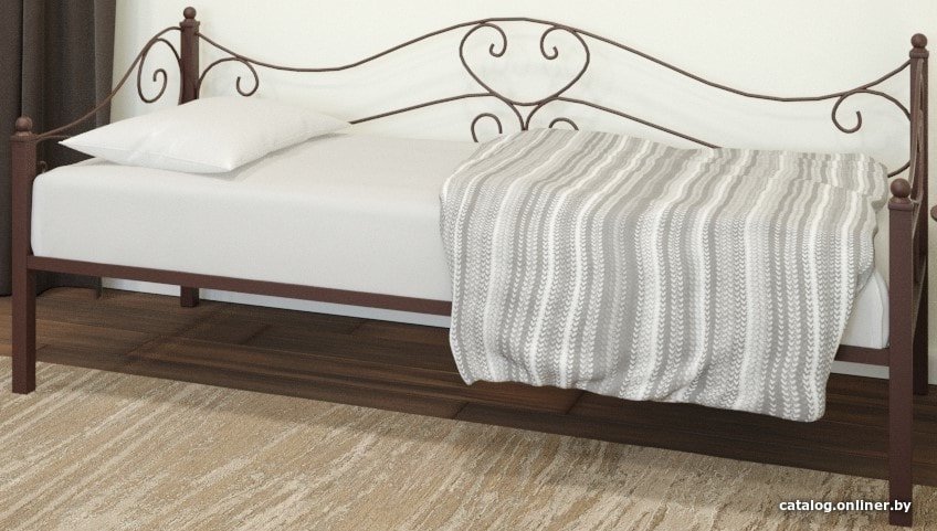 Кровать-тахта ИП Князев Валенсия 90x200 (коричневый)