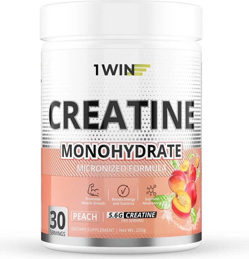 

Моногидрат креатина 1WIN Monohydrate (200г, персик)